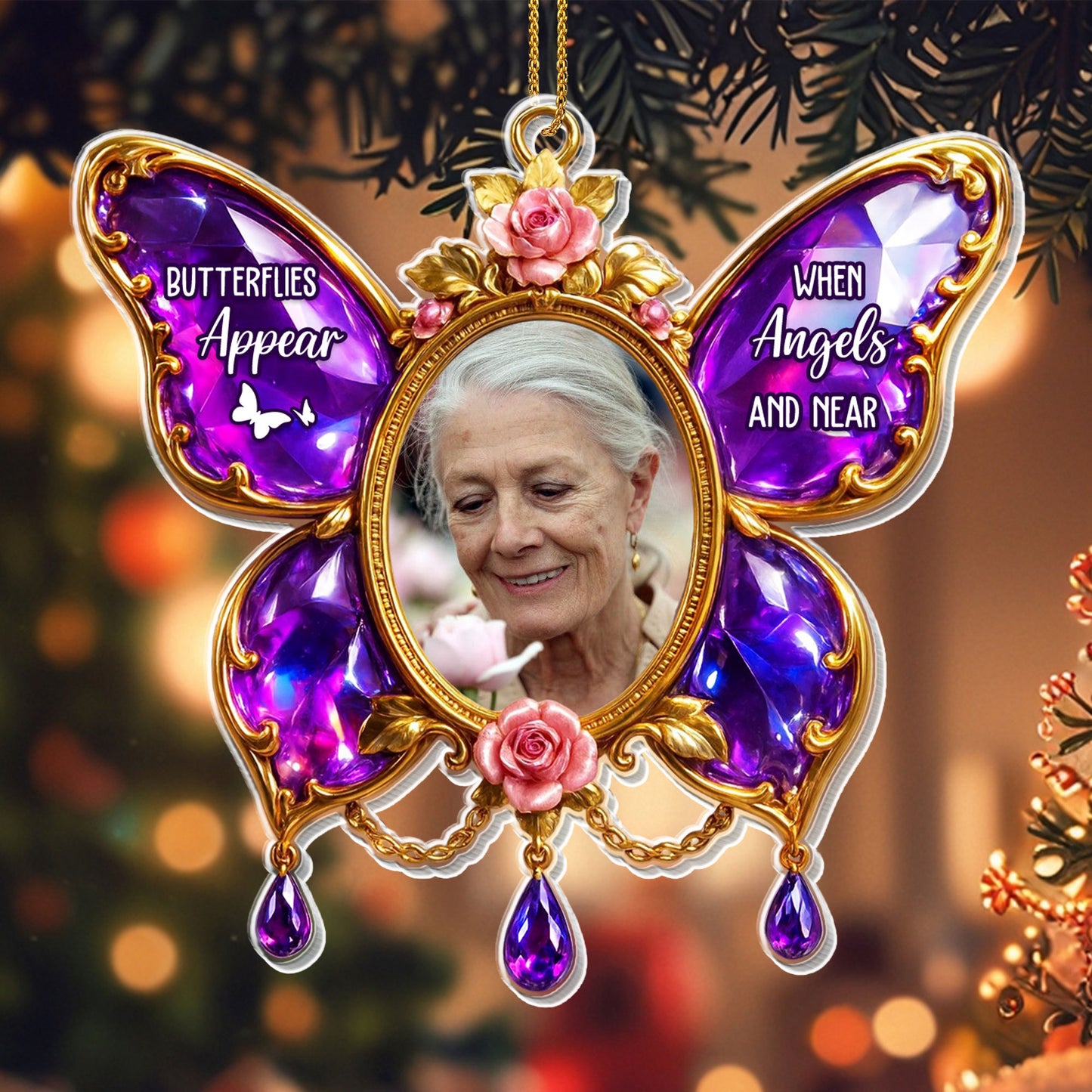 Butterflies Appear When Angels Are Near, Floral Butterfly Design