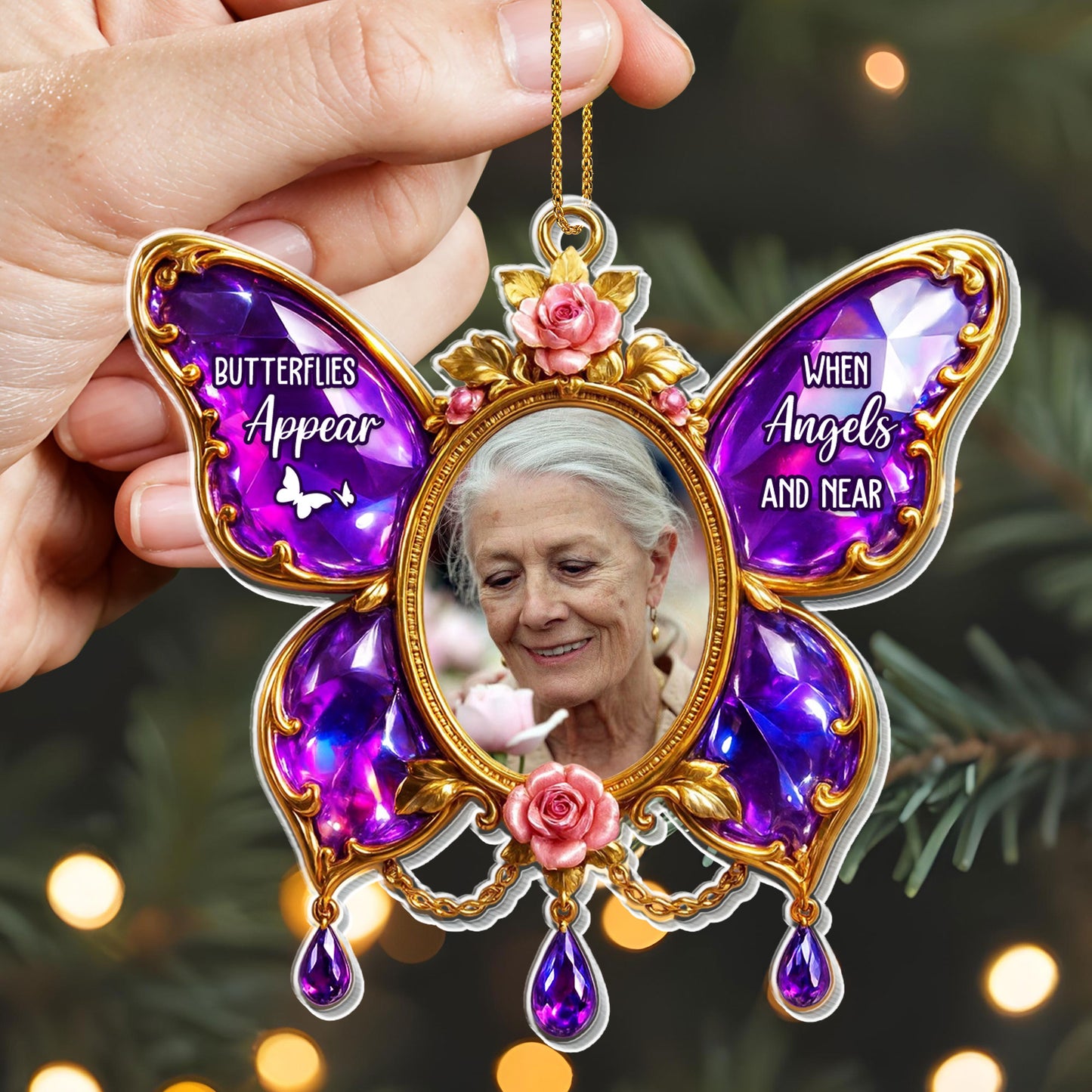 Butterflies Appear When Angels Are Near, Floral Butterfly Design