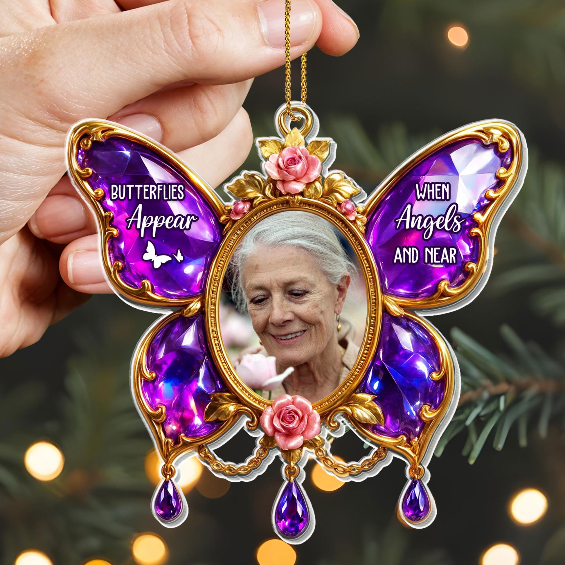 Butterflies Appear When Angels Are Near, Floral Butterfly Design