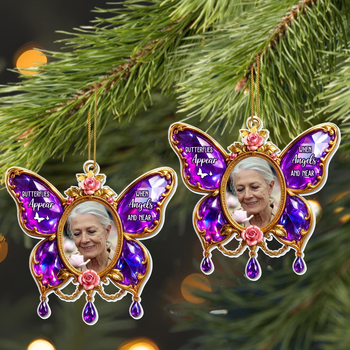 Butterflies Appear When Angels Are Near, Floral Butterfly Design