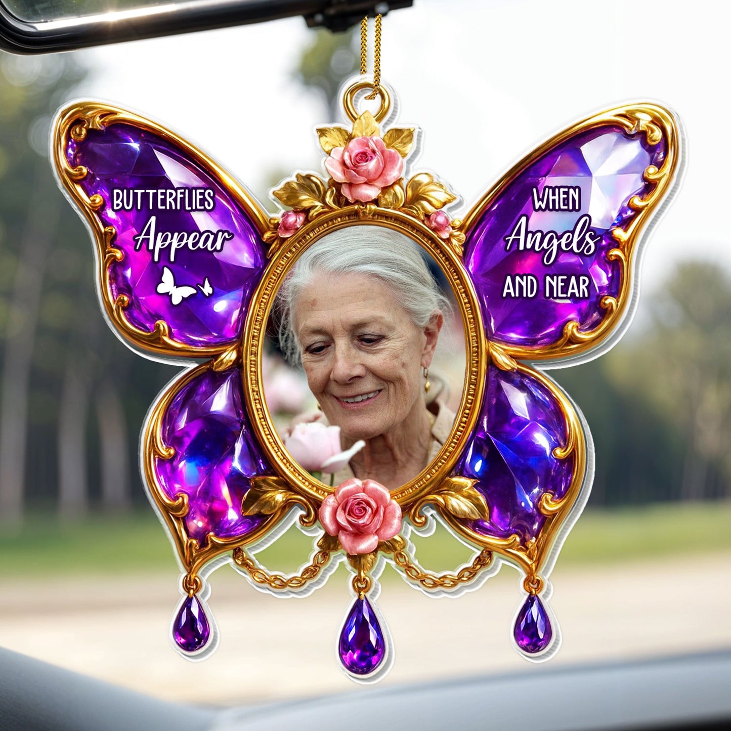 Butterflies Appear When Angels Are Near, Floral Butterfly Design