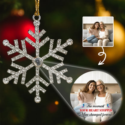 The Moment Your Heart Stopped, Snowflake Photo Keepsake