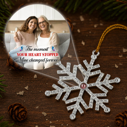 The Moment Your Heart Stopped, Snowflake Photo Keepsake