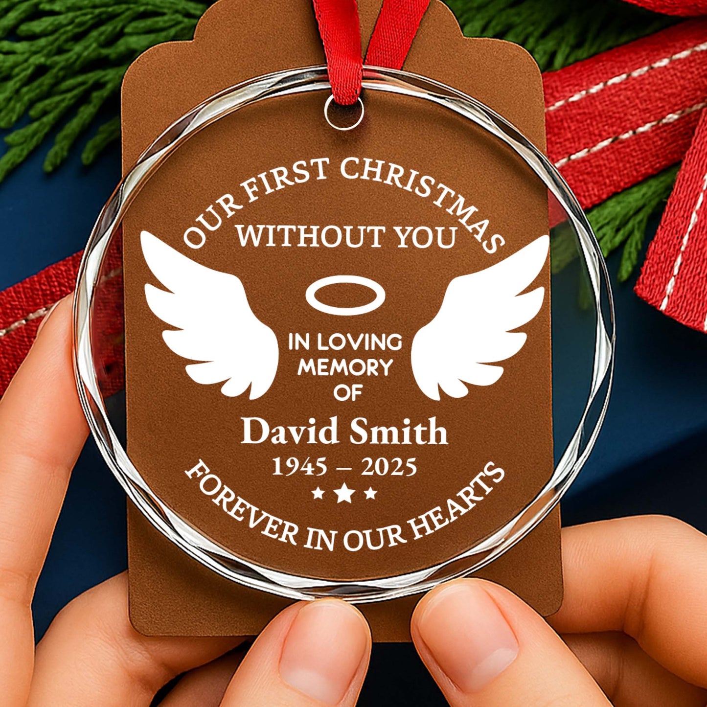 Our First Christmas Without You, Memorial Wings And Halo