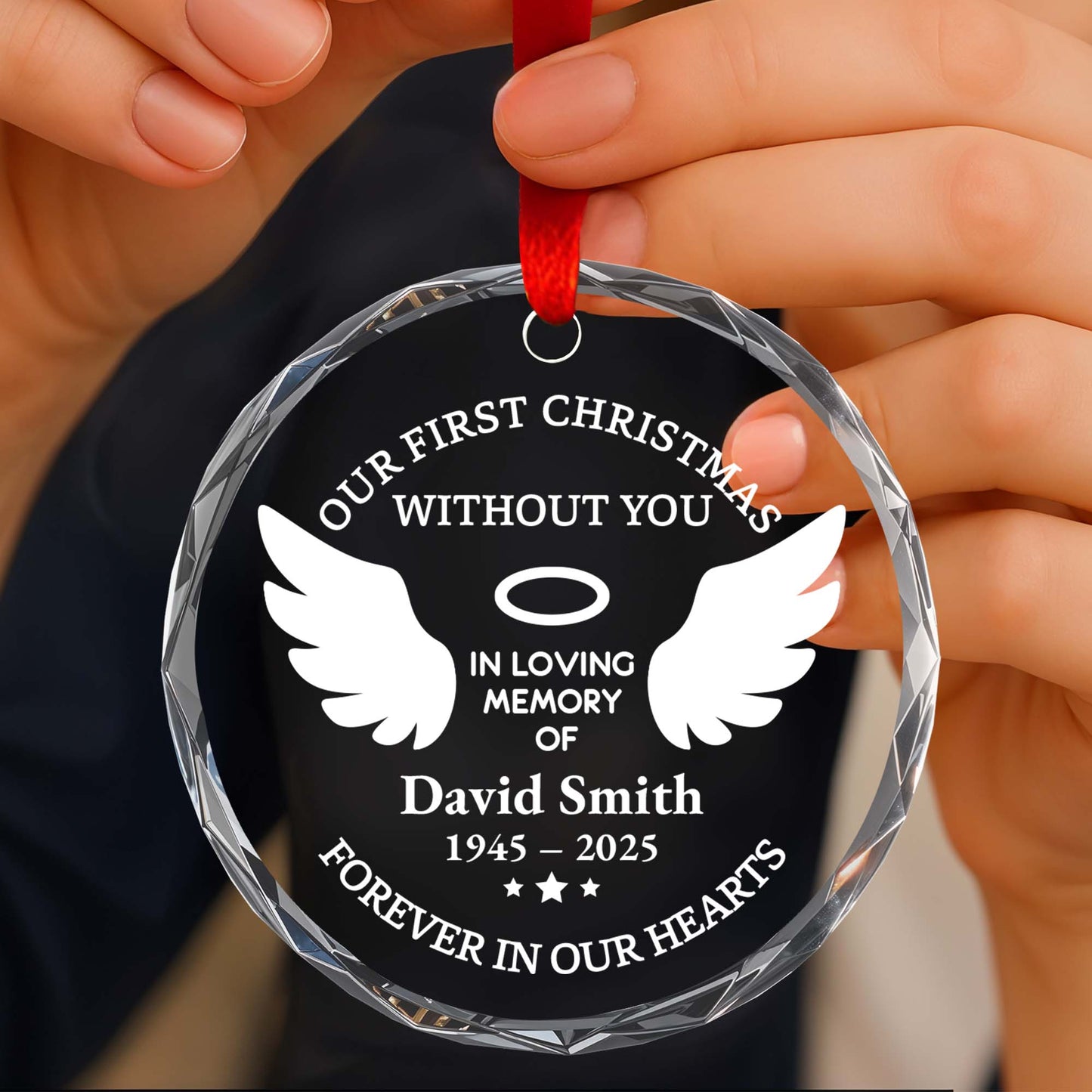 Our First Christmas Without You, Memorial Wings And Halo