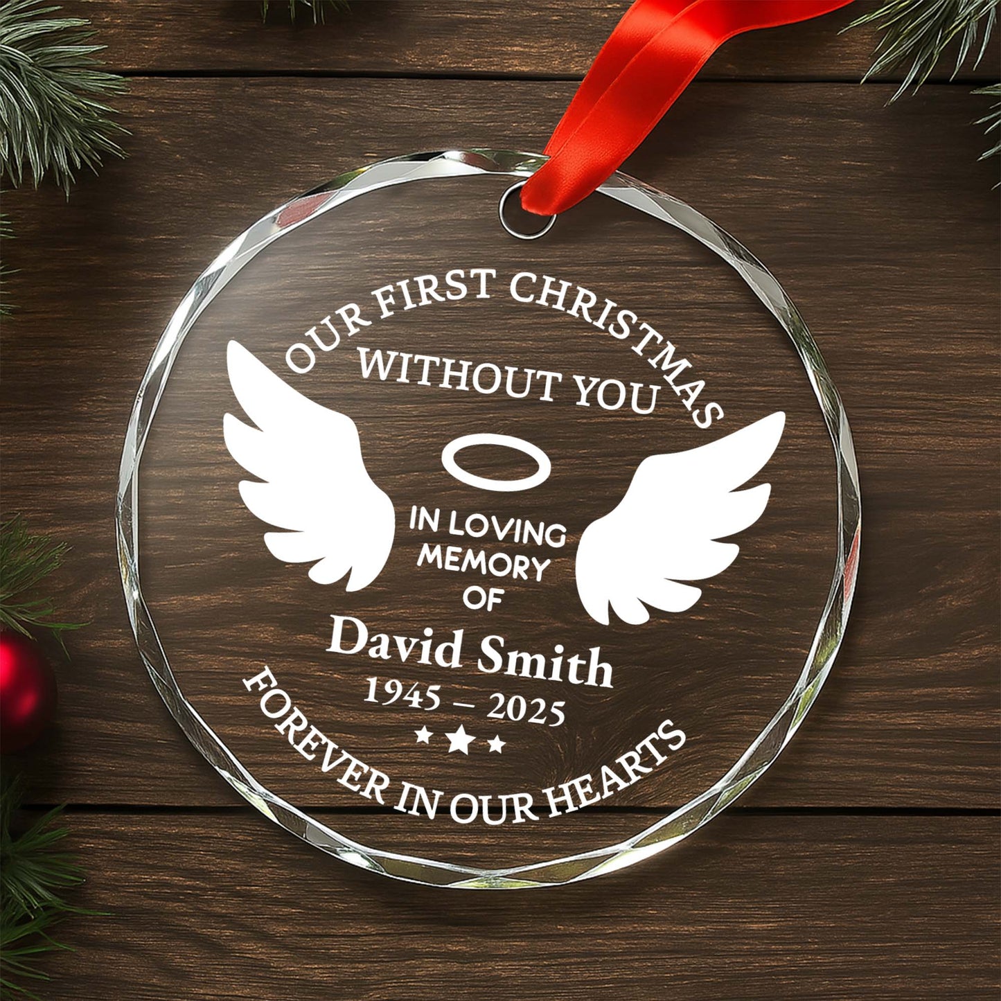 Our First Christmas Without You, Memorial Wings And Halo