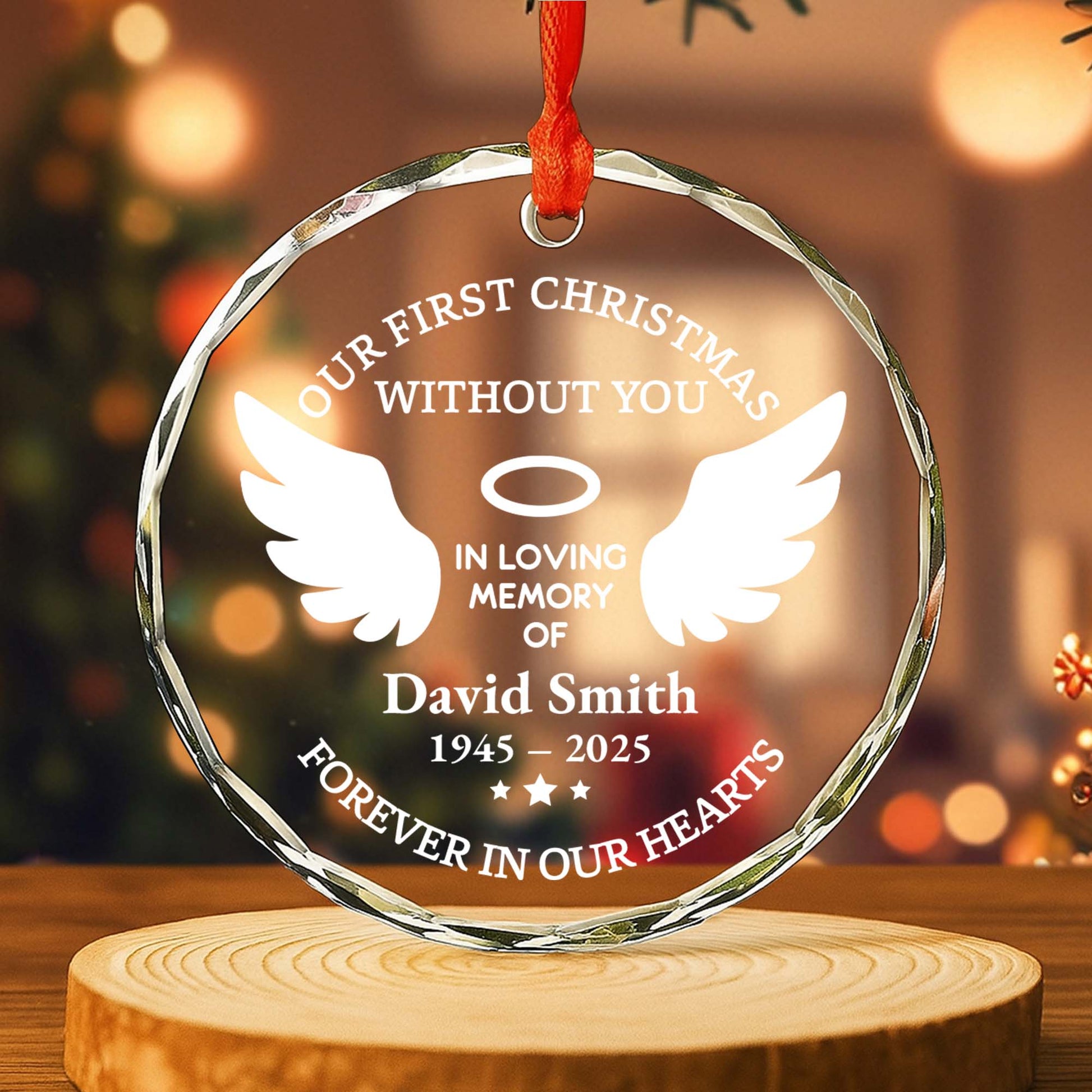 Our First Christmas Without You, Memorial Wings And Halo