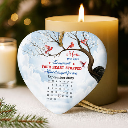 The Moment Your Heart Stopped, Cardinals On Snowy Tree