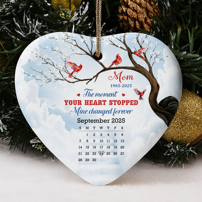 The Moment Your Heart Stopped, Cardinals On Snowy Tree