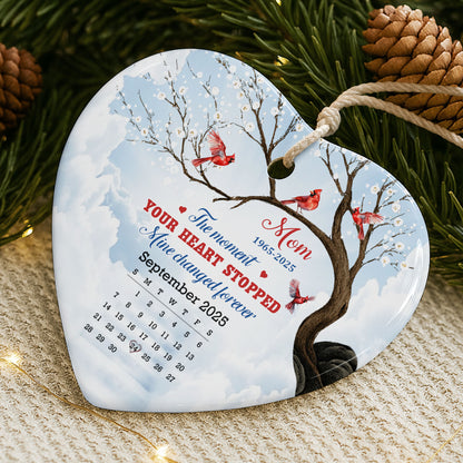 The Moment Your Heart Stopped, Cardinals On Snowy Tree