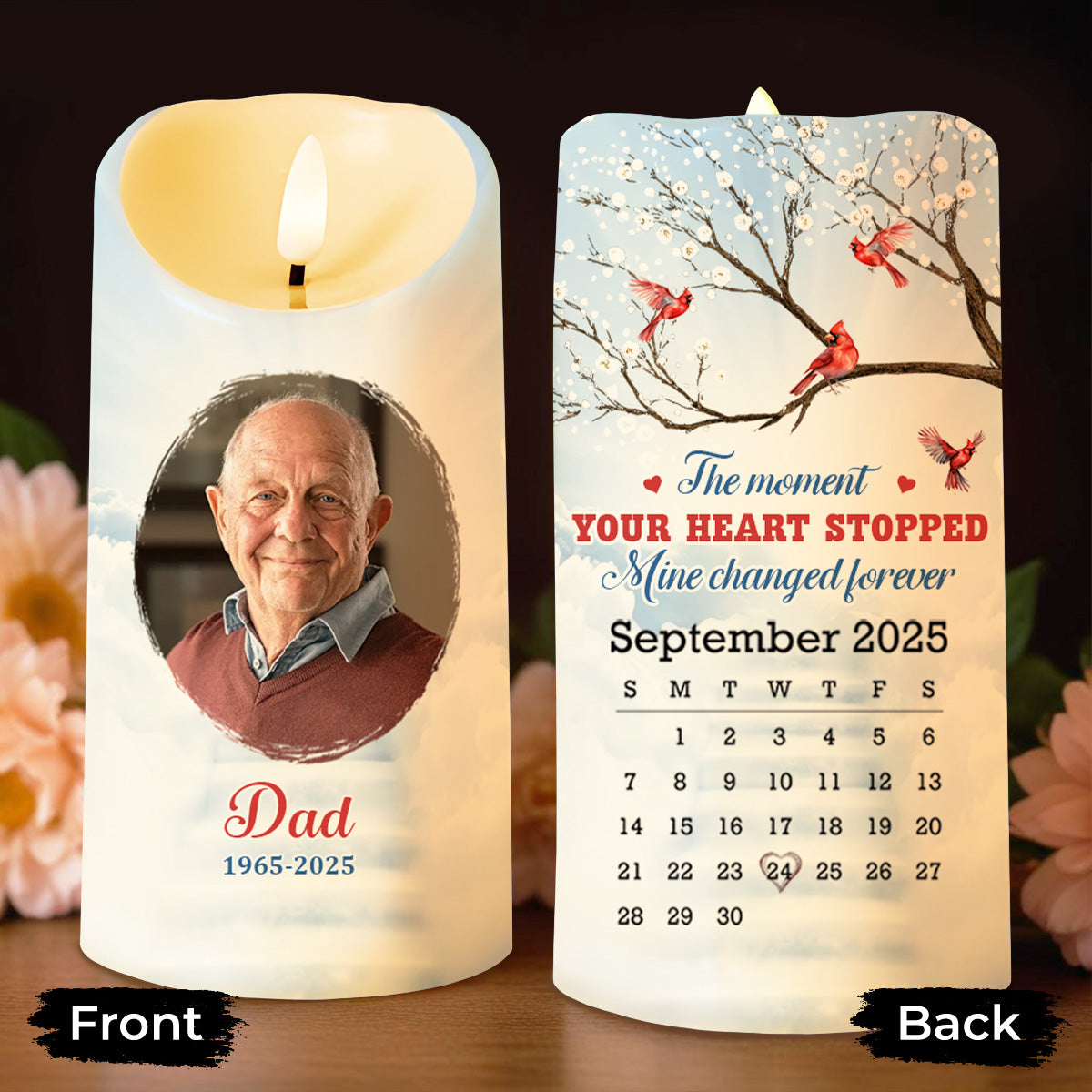 The Moment Your Heart Stopped, Mine Changed Forever, Cardinals On Tree