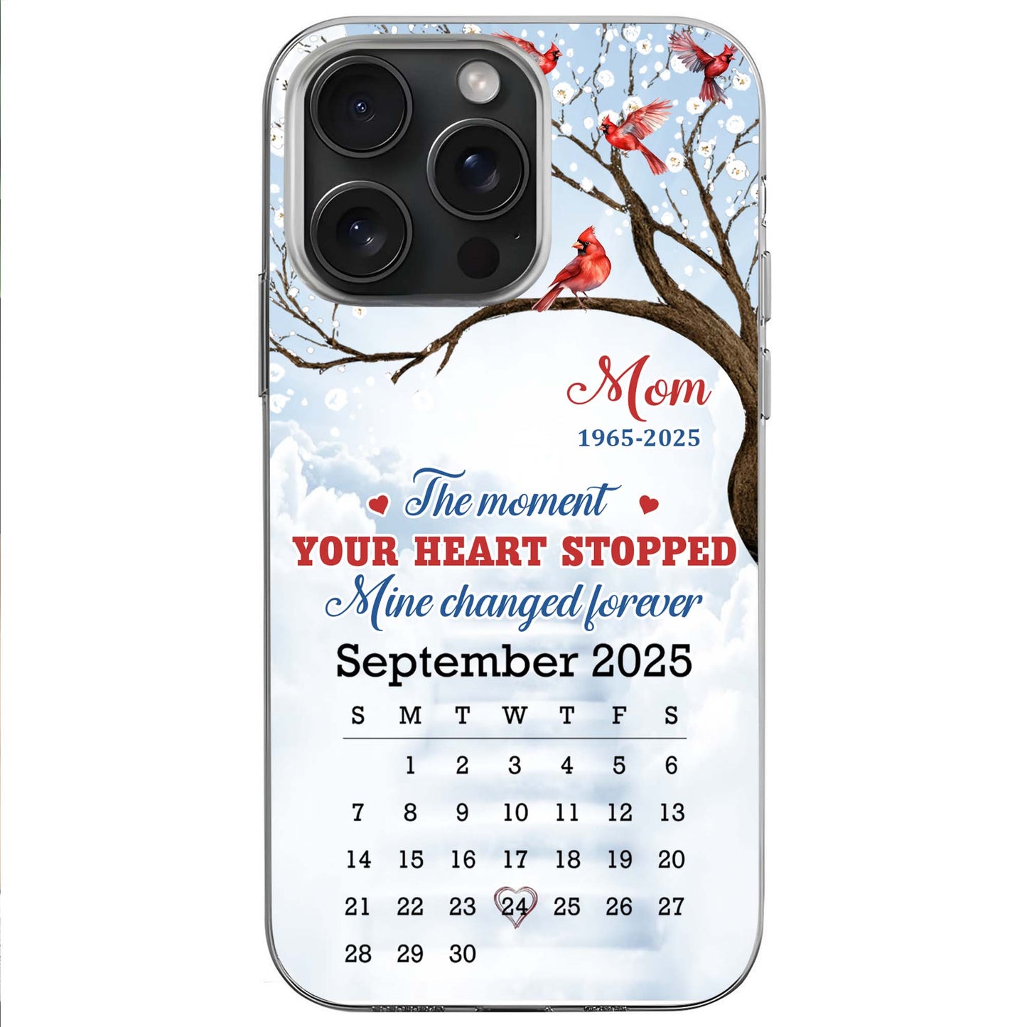 The Moment Your Heart Stopped, Memorial Cardinal Design