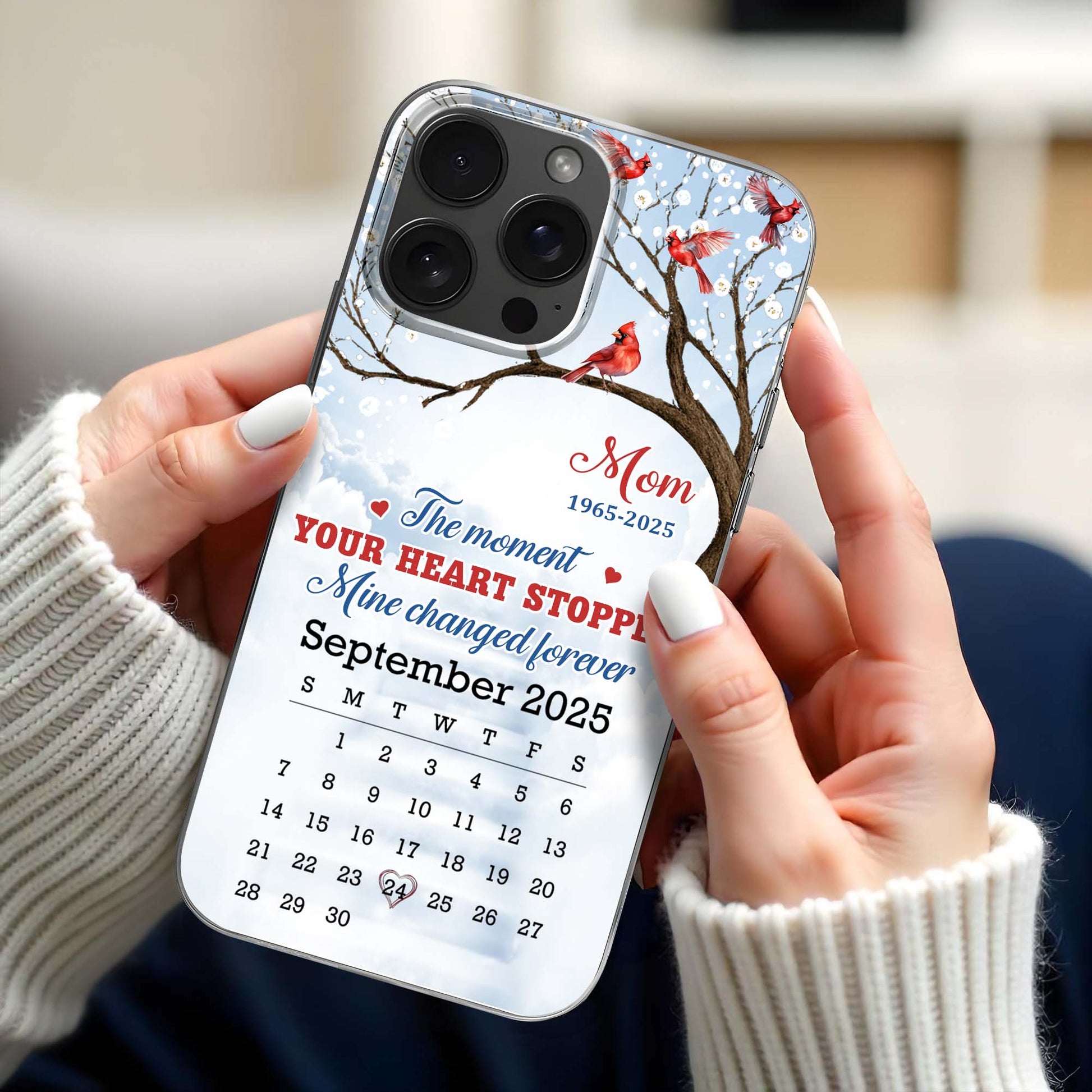 The Moment Your Heart Stopped, Memorial Cardinal Design