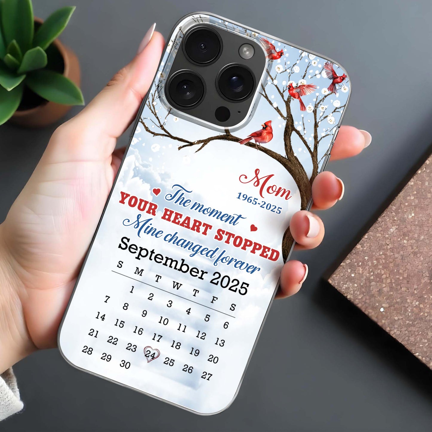 The Moment Your Heart Stopped, Memorial Cardinal Design