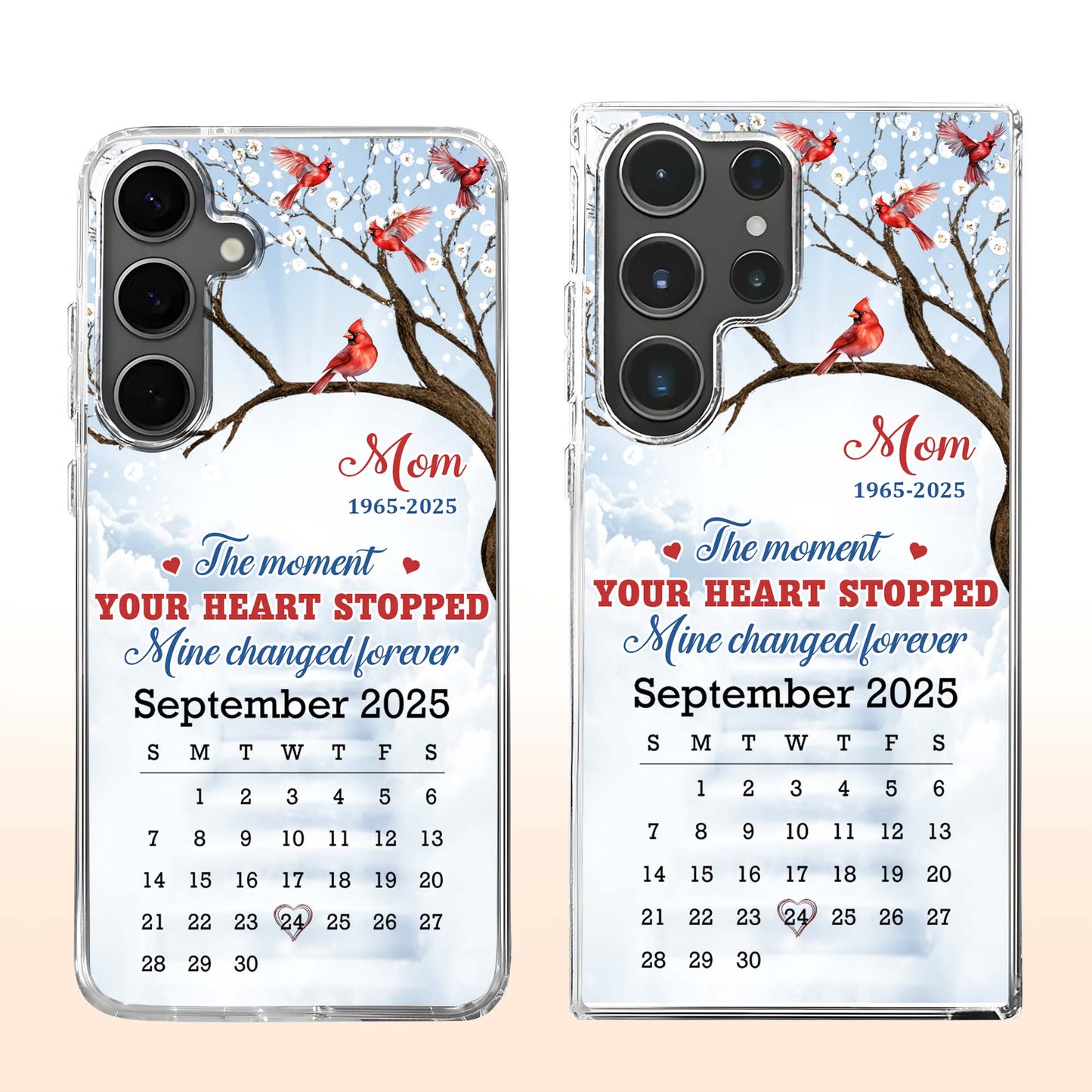 The Moment Your Heart Stopped, Memorial Cardinal Design