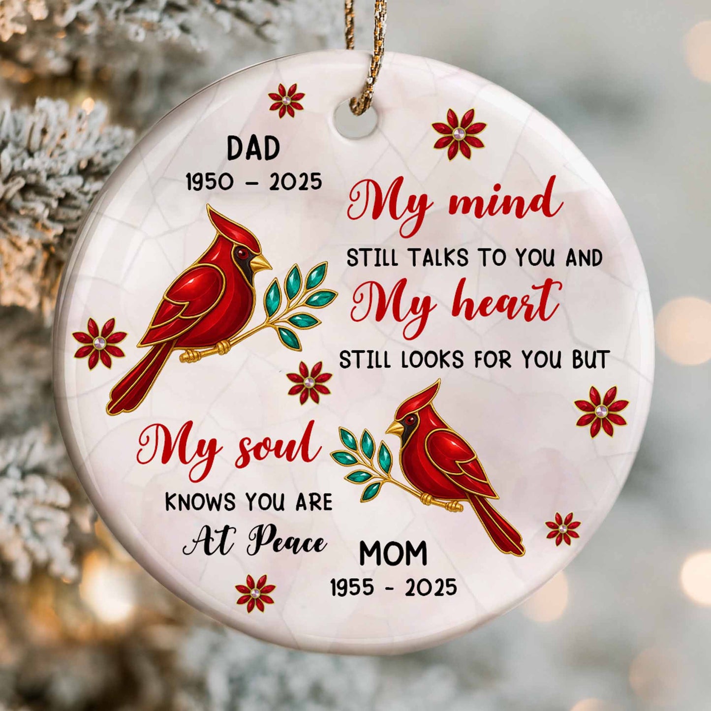 My Mind Still Talks To You, Cardinals And Flowers Design