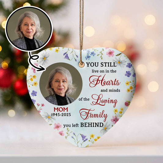 You Still Live On In The Hearts, Flowers Heart Design