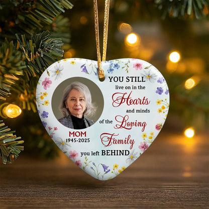 You Still Live On In The Hearts, Flowers Heart Design
