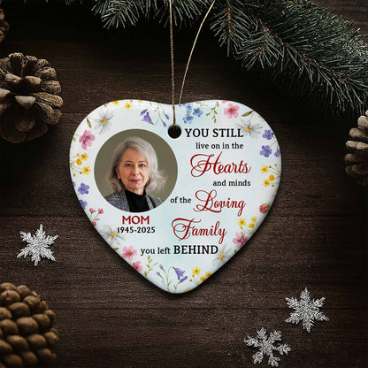 You Still Live On In The Hearts, Flowers Heart Design