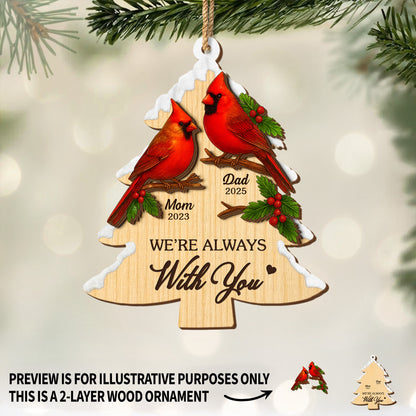 We're Always With You, Cardinals And Holly Berries