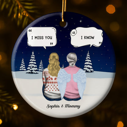 I Miss You, I Know, Snowy Landscape With Angel Wings