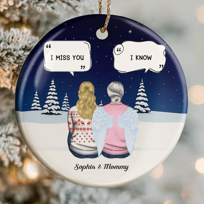 I Miss You, I Know, Snowy Landscape With Angel Wings