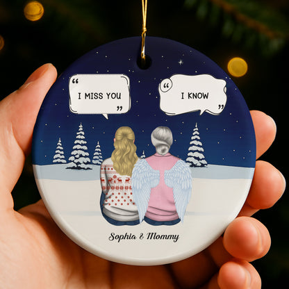 I Miss You, I Know, Snowy Landscape With Angel Wings