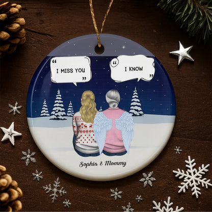 I Miss You, I Know, Snowy Landscape With Angel Wings