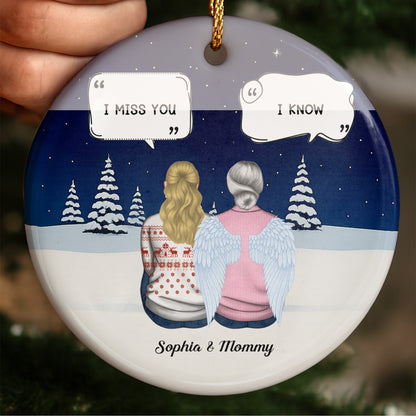 I Miss You, I Know, Snowy Landscape With Angel Wings