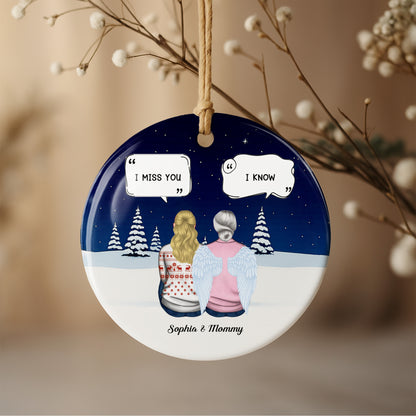 I Miss You, I Know, Snowy Landscape With Angel Wings