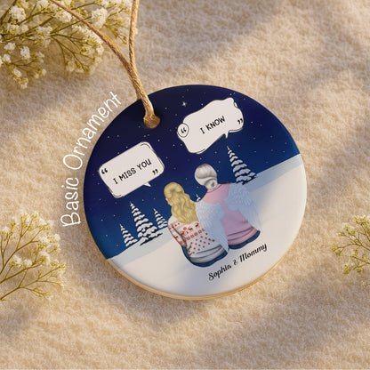 I Miss You, I Know, Snowy Landscape With Angel Wings