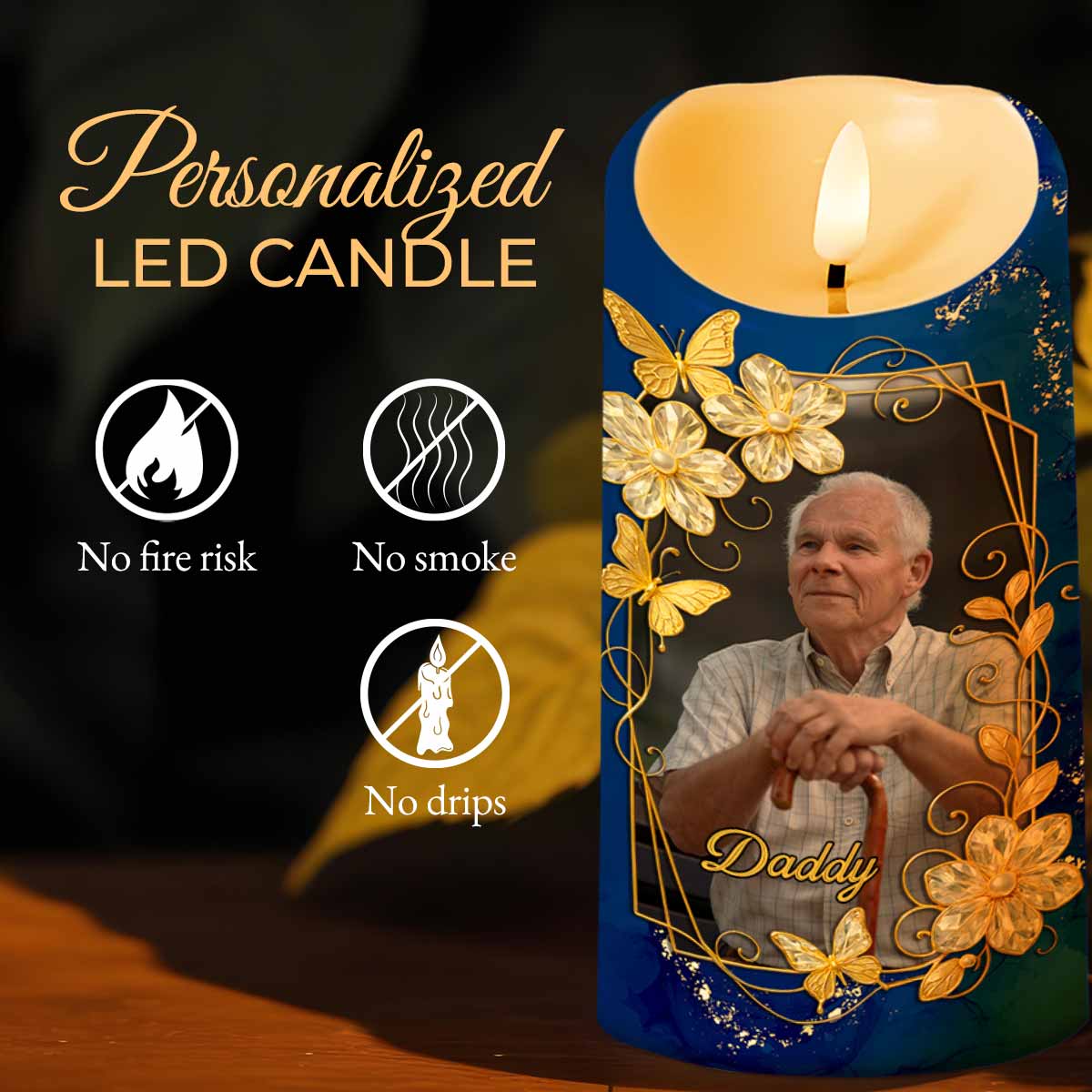 The Moment Your Heart Stopped, Mine Changed Forever, Flowers and Calendar Design