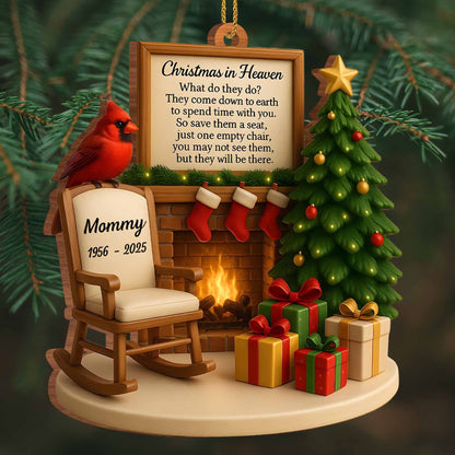 Christmas In Heaven Memorial Rocking Chair And Christmas Tree