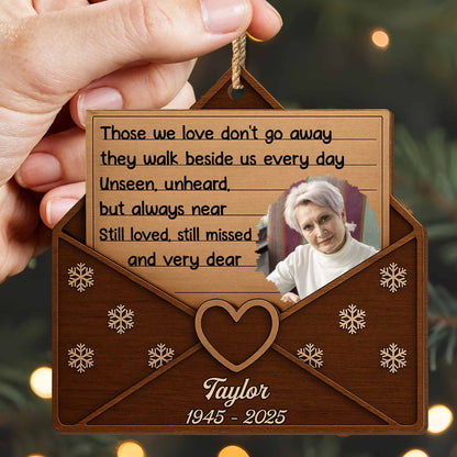 Those We Love Don't Go Away, Snowflakes and Heart Design