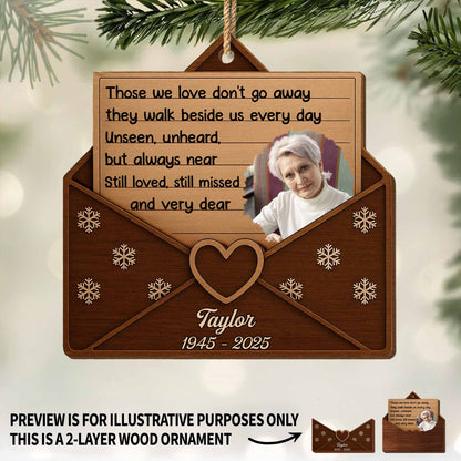 Those We Love Don't Go Away, Snowflakes and Heart Design