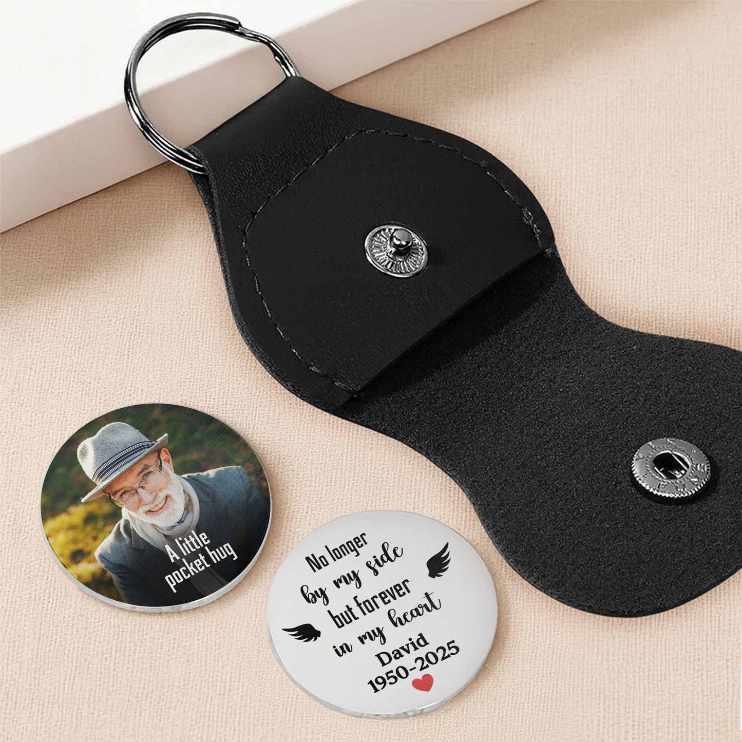 A Little Pocket Hug, Wings And Heart Design