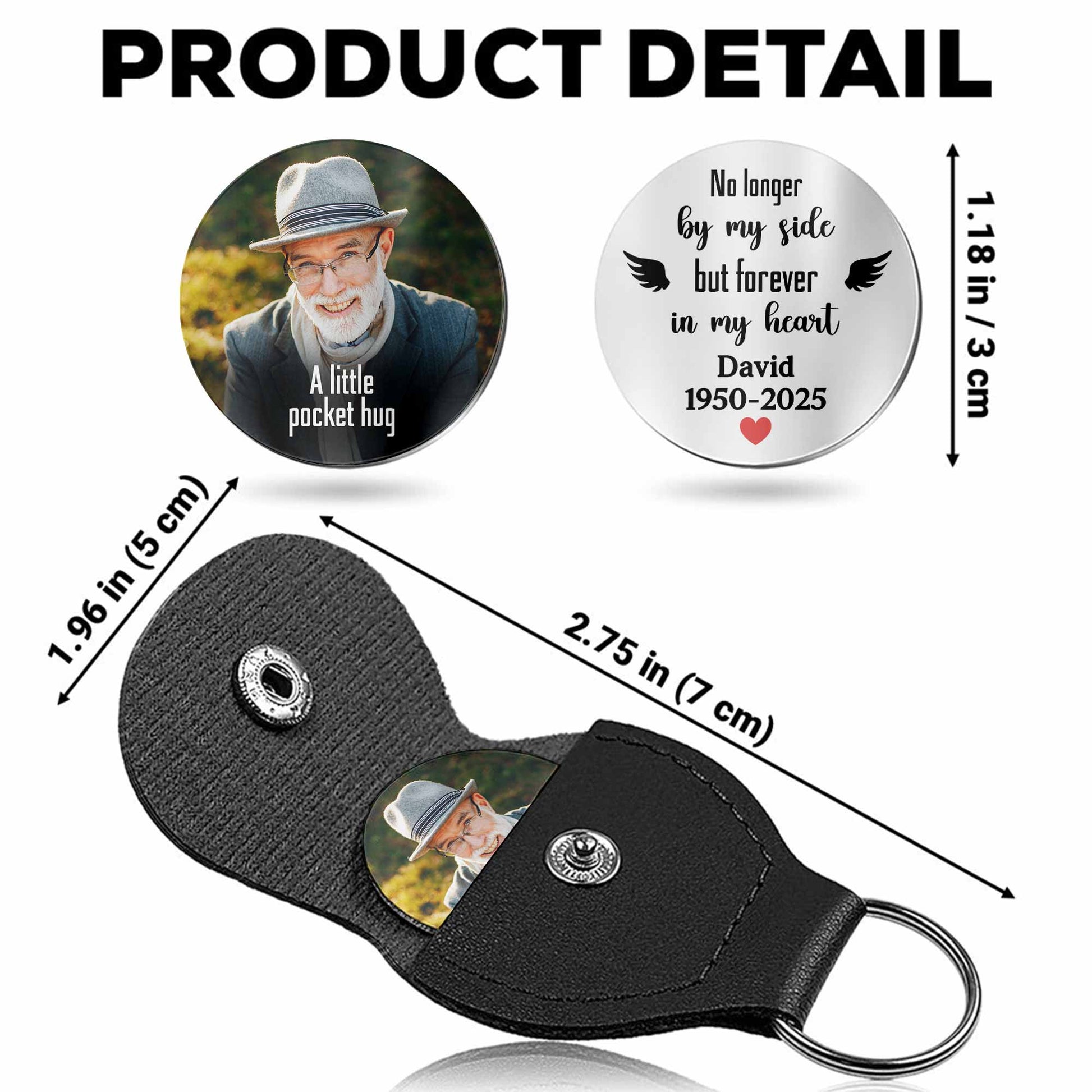 A Little Pocket Hug, Wings And Heart Design