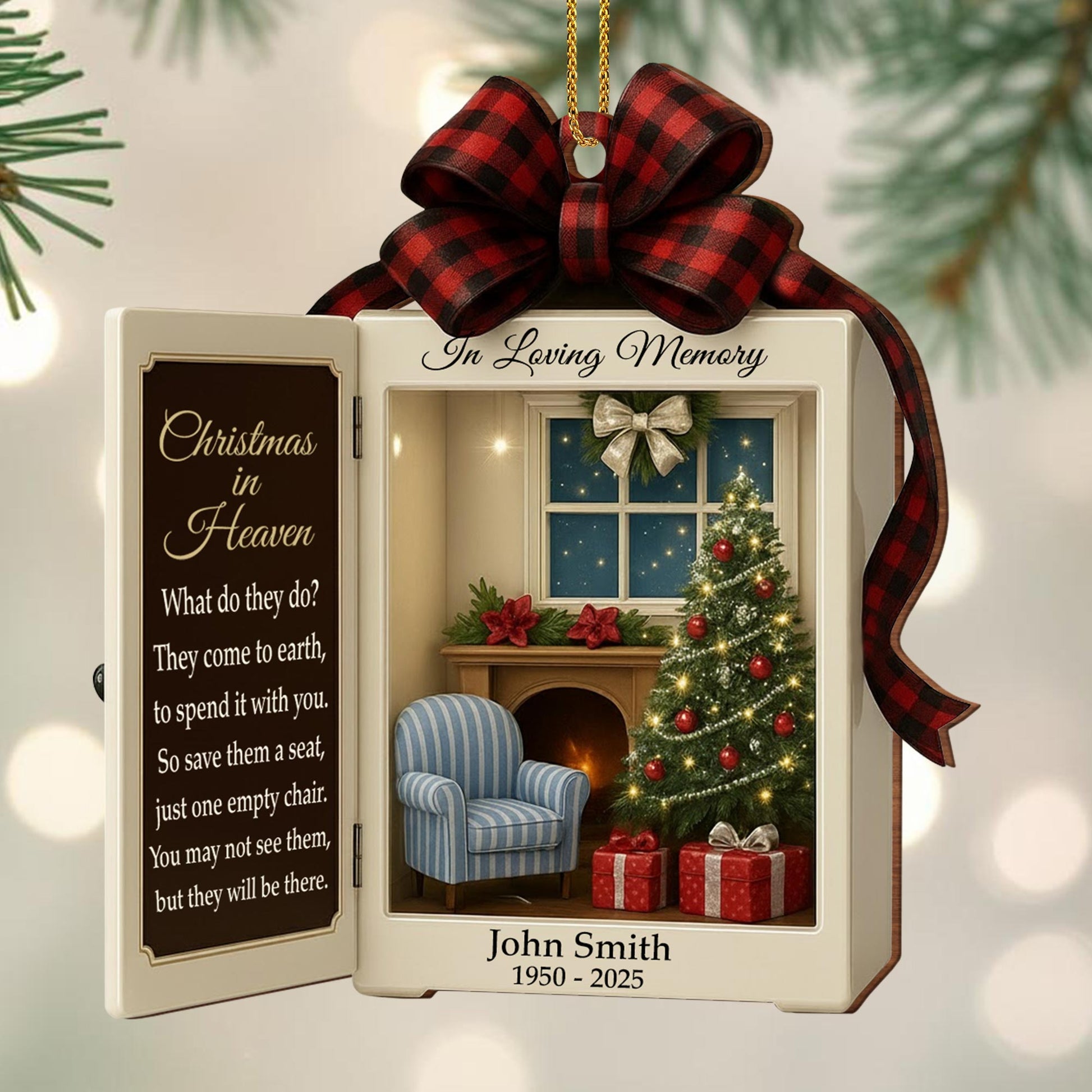 In Loving Memory Christmas In Heaven Save Them A Seat