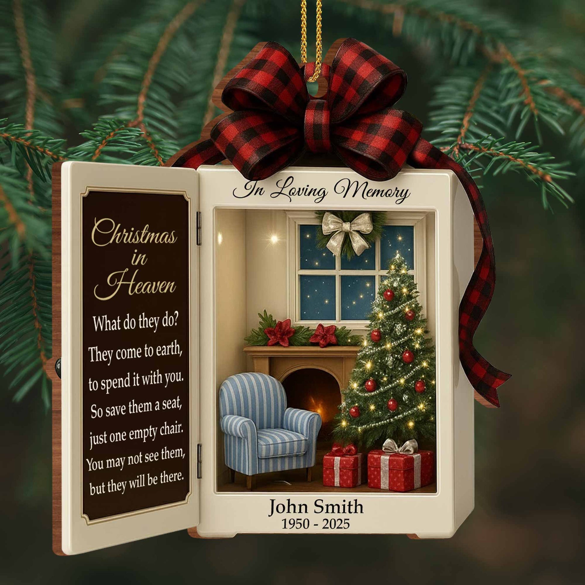 In Loving Memory Christmas In Heaven Save Them A Seat