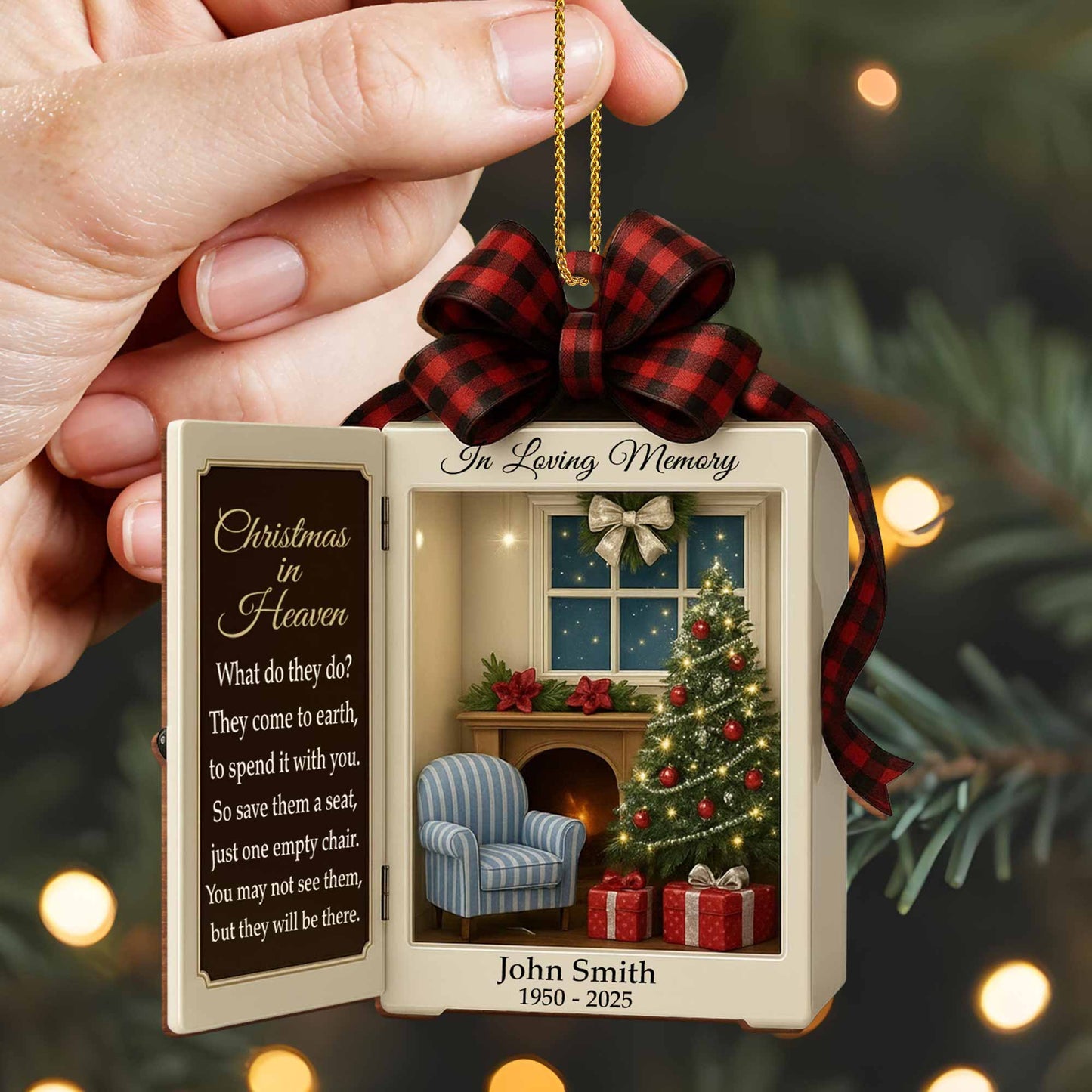 In Loving Memory Christmas In Heaven Save Them A Seat