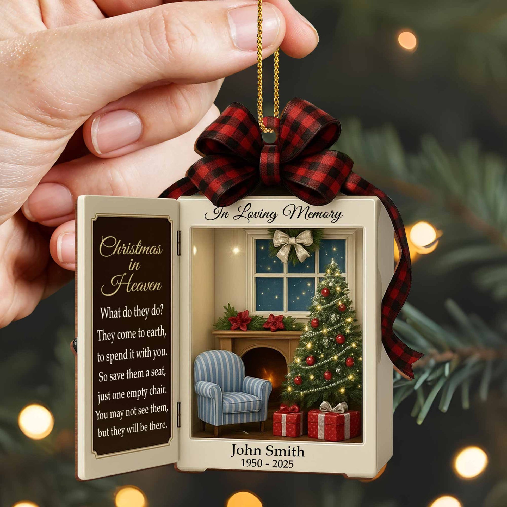 In Loving Memory Christmas In Heaven Save Them A Seat