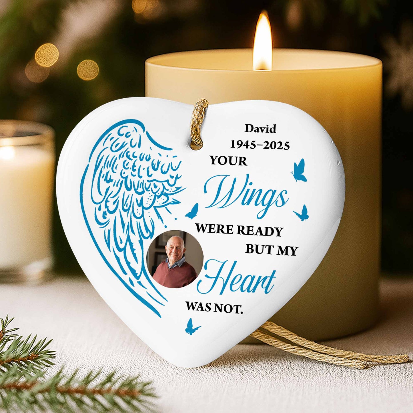 Your Wings Were Ready But My Heart Was Not, Wings and Heart Design