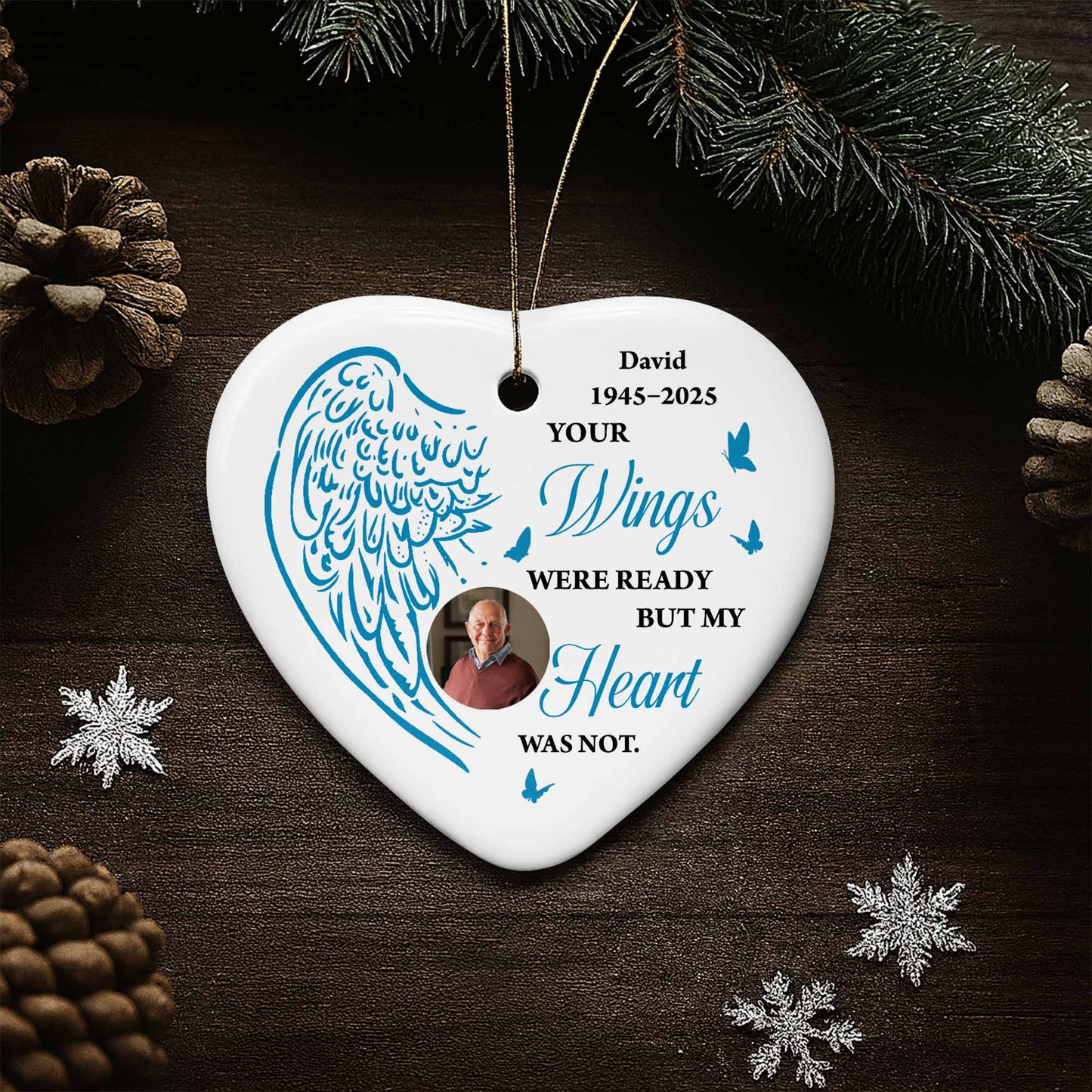 Your Wings Were Ready But My Heart Was Not, Wings and Heart Design