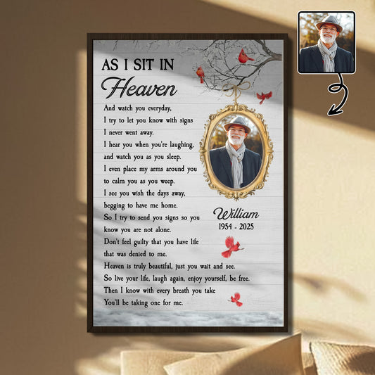 As I Sit In Heaven, Watching You Every Day With Cardinal Birds