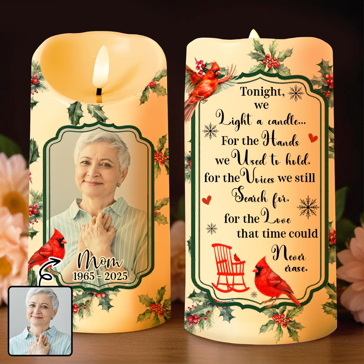 Tonight We Light A Candle, Cardinal And Rocking Chair