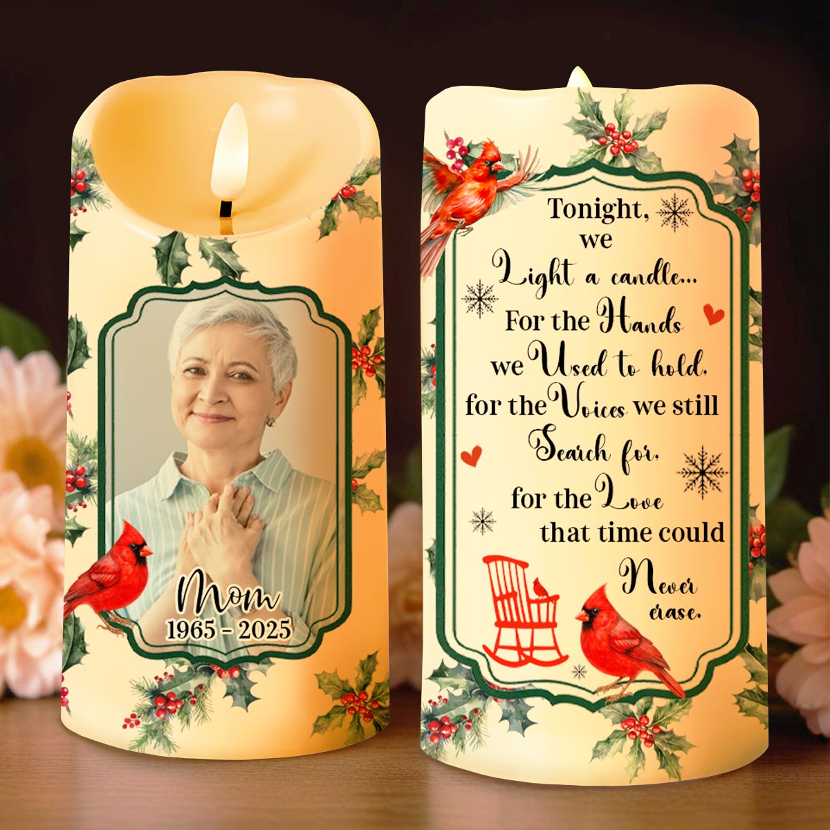 Tonight We Light A Candle, Cardinal And Rocking Chair