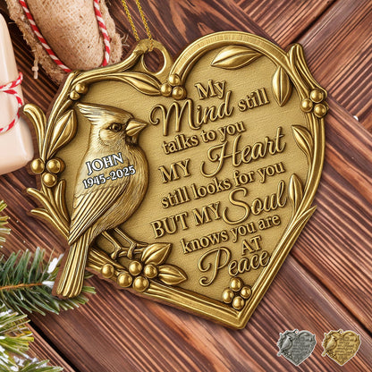 My Mind Still Talks To You, Ornament With Bird And Heart