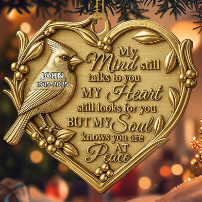 My Mind Still Talks To You, Ornament With Bird And Heart
