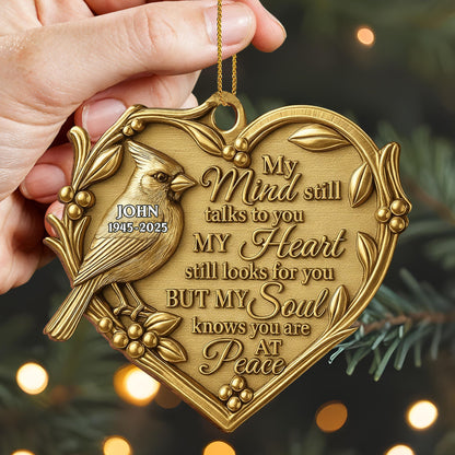 My Mind Still Talks To You, Ornament With Bird And Heart