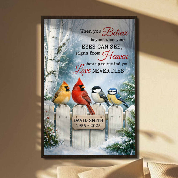 When You Believe, Signs From Heaven, Love Never Dies